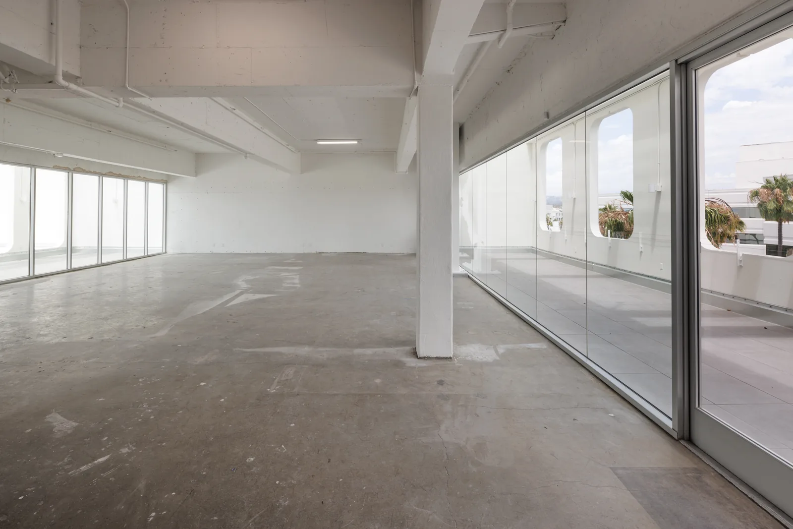 The climate-controlled indoor event room
